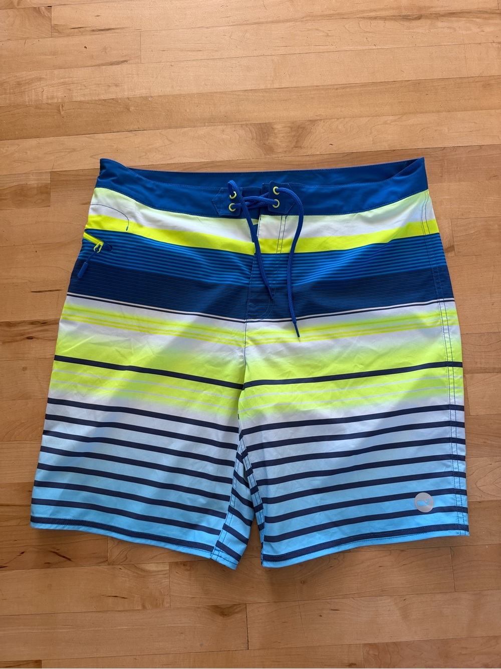 Vineyard Vines Neon Striped Board Shorts